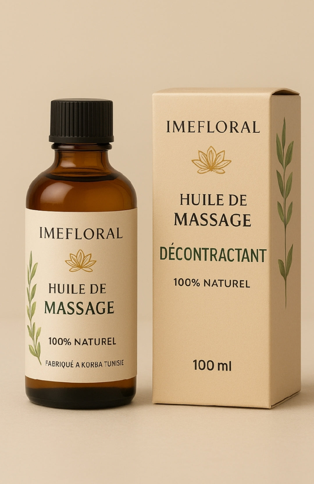 Huile da massage décontractante